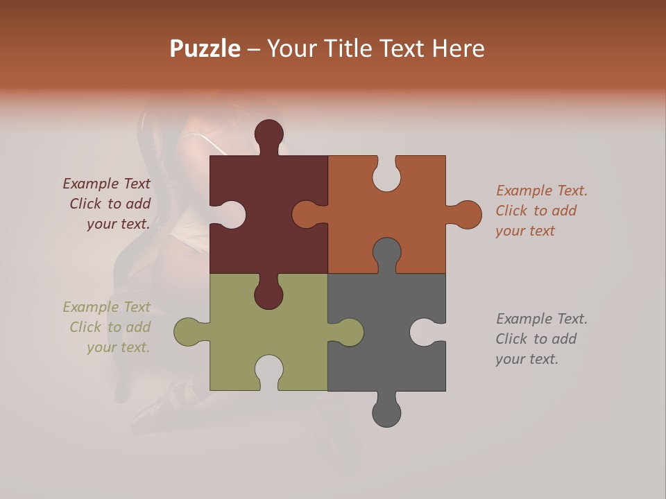 Darkness Curves Ballet PowerPoint Template