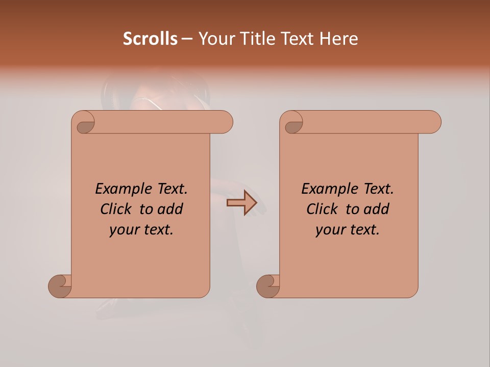 Darkness Curves Ballet PowerPoint Template
