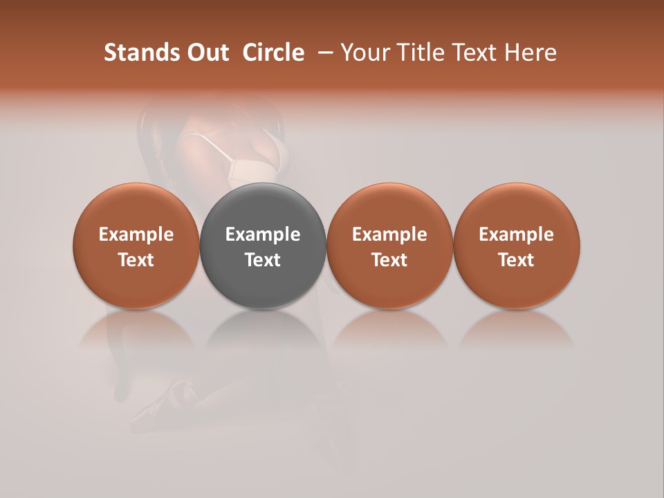 Darkness Curves Ballet PowerPoint Template