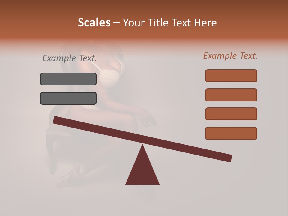 Darkness Curves Ballet PowerPoint Template