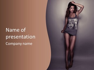 Belly White Body PowerPoint Template