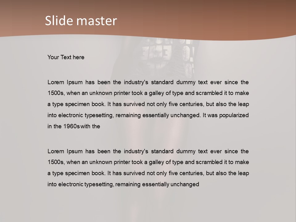 Belly White Body PowerPoint Template