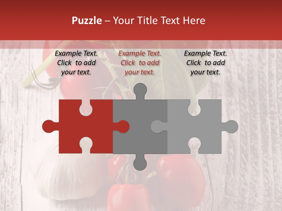 Ripe Vegetable Diet PowerPoint Template