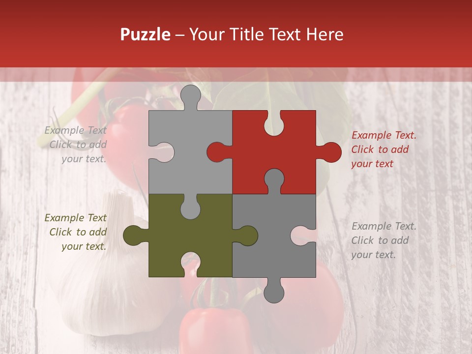 Ripe Vegetable Diet PowerPoint Template