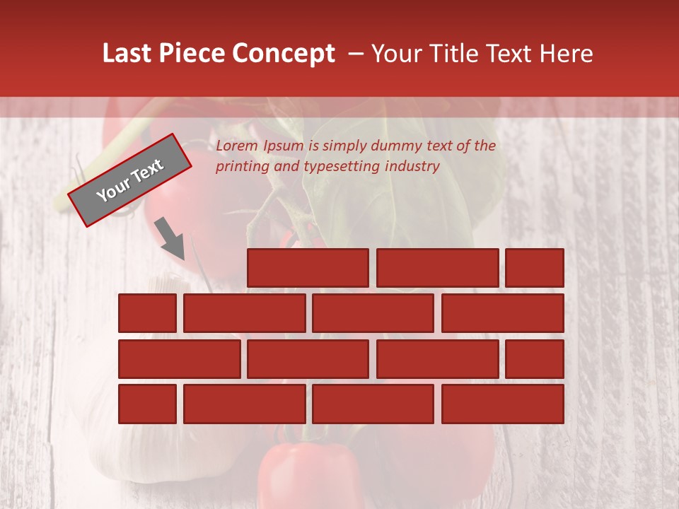 Ripe Vegetable Diet PowerPoint Template