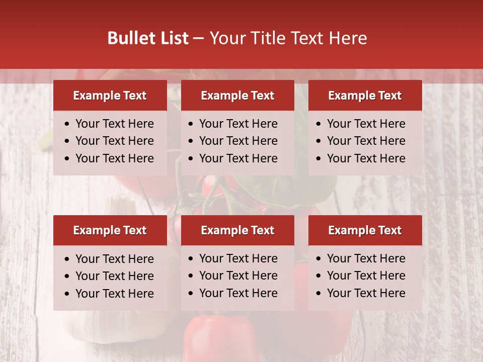 Ripe Vegetable Diet PowerPoint Template