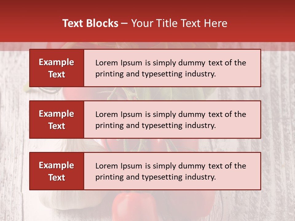 Ripe Vegetable Diet PowerPoint Template