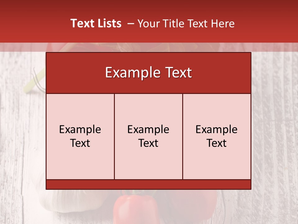 Ripe Vegetable Diet PowerPoint Template
