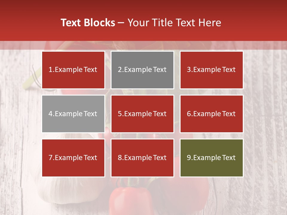 Ripe Vegetable Diet PowerPoint Template