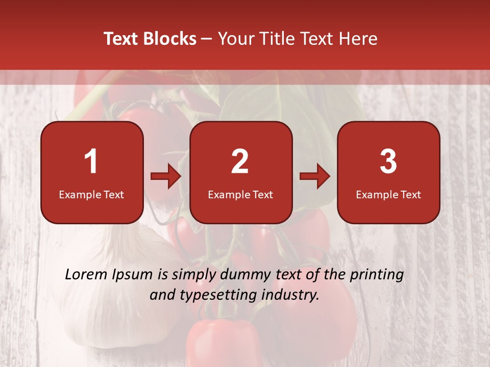 Ripe Vegetable Diet PowerPoint Template