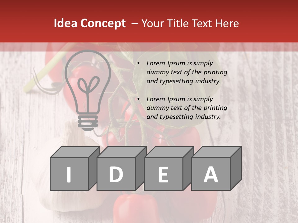 Ripe Vegetable Diet PowerPoint Template