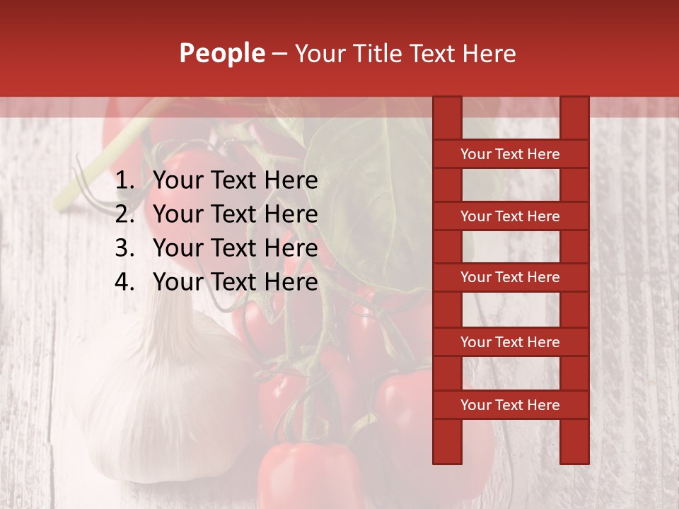 Ripe Vegetable Diet PowerPoint Template