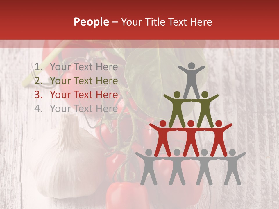 Ripe Vegetable Diet PowerPoint Template