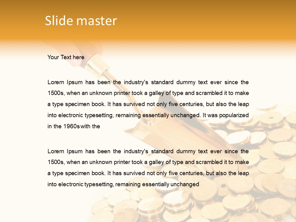 Luxury Currency Monetary PowerPoint Template