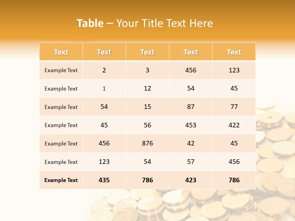 Luxury Currency Monetary PowerPoint Template