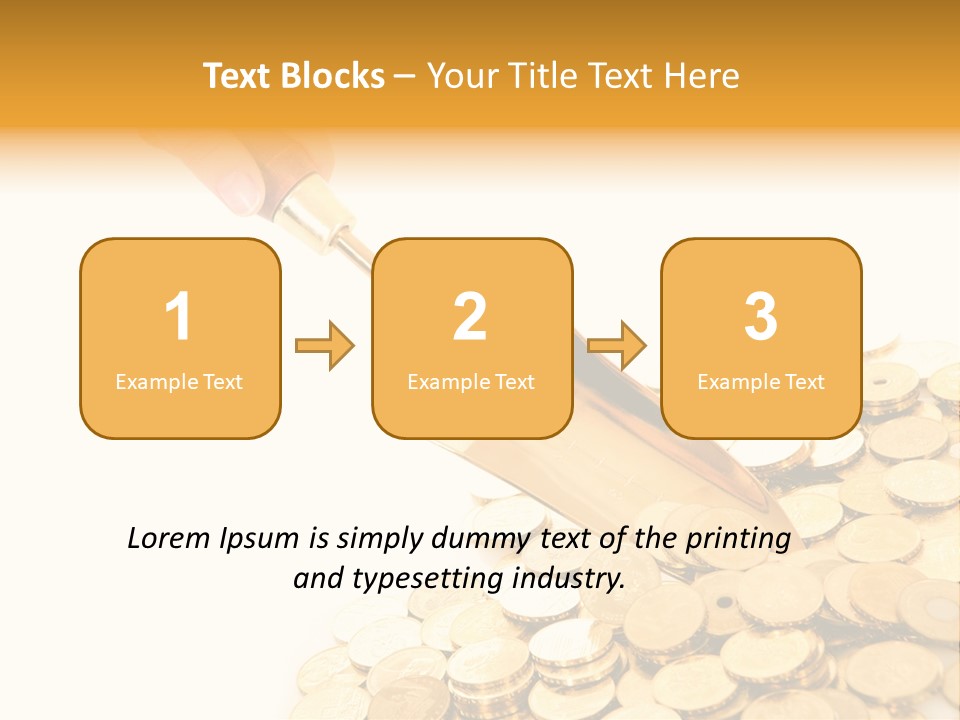 Luxury Currency Monetary PowerPoint Template