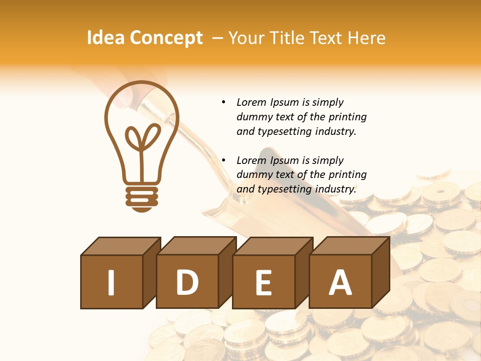 Luxury Currency Monetary PowerPoint Template