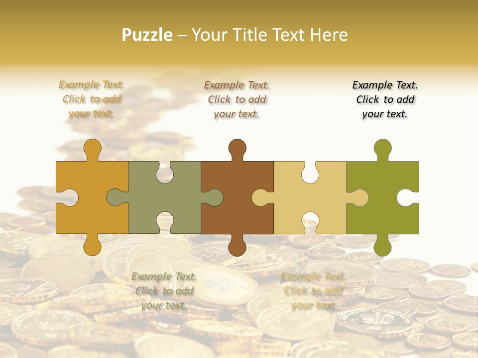 Savings Shy Cent PowerPoint Template