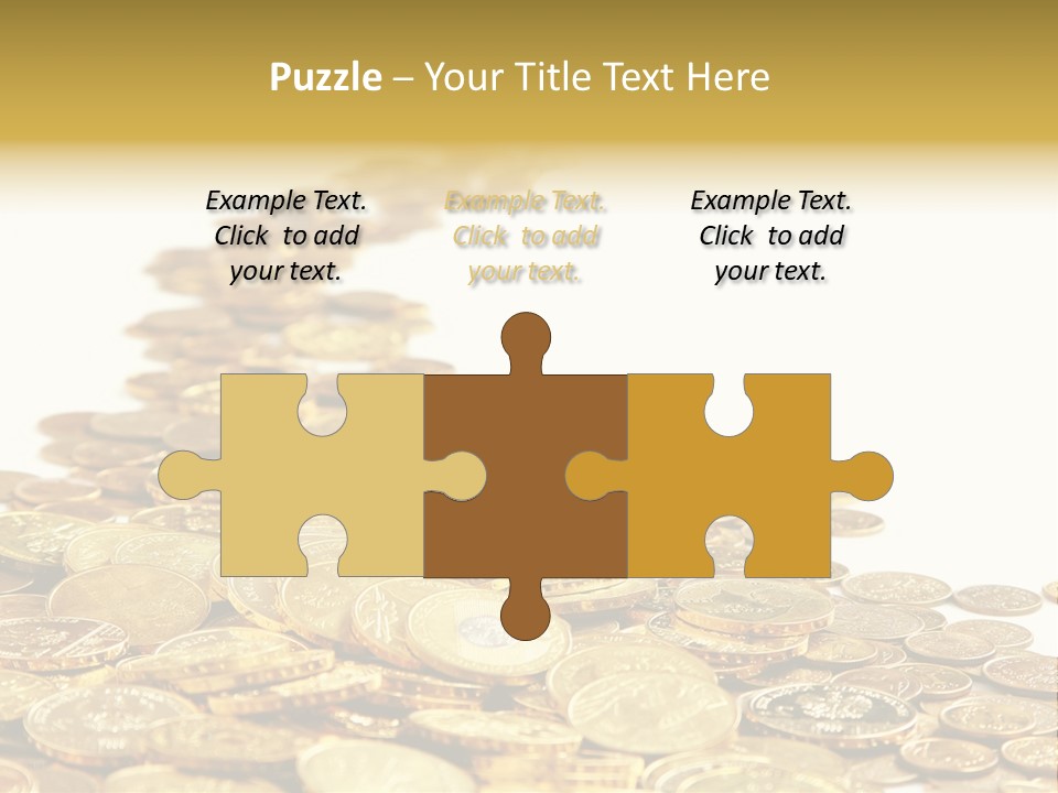 Savings Shy Cent PowerPoint Template