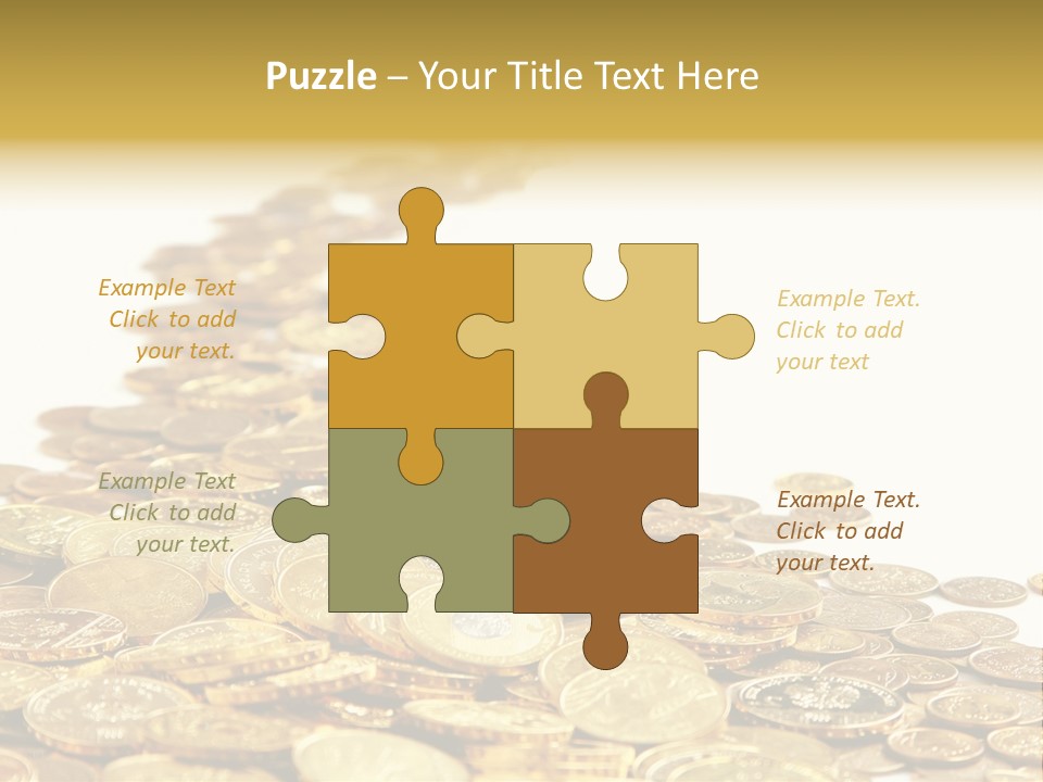 Savings Shy Cent PowerPoint Template