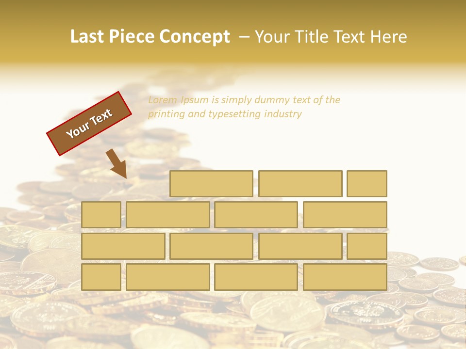 Savings Shy Cent PowerPoint Template