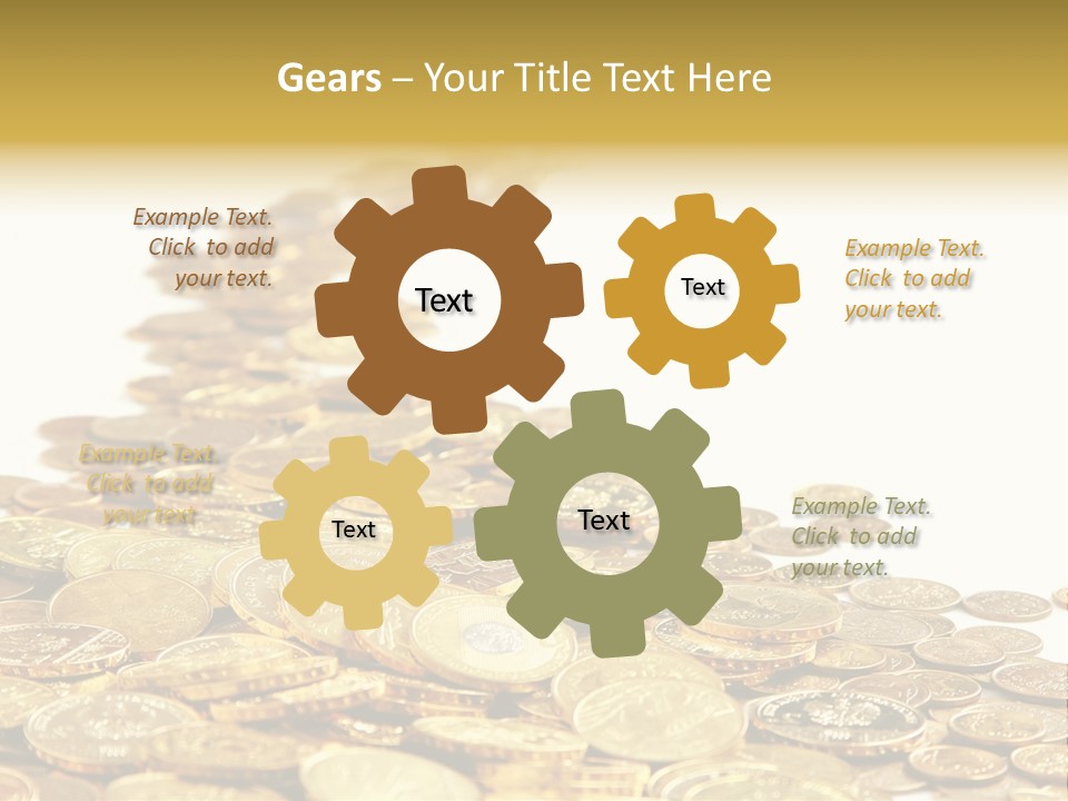 Savings Shy Cent PowerPoint Template