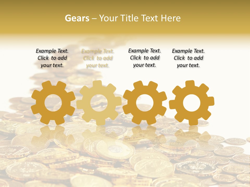 Savings Shy Cent PowerPoint Template