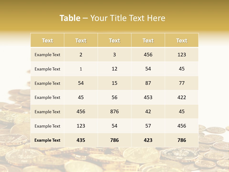 Savings Shy Cent PowerPoint Template