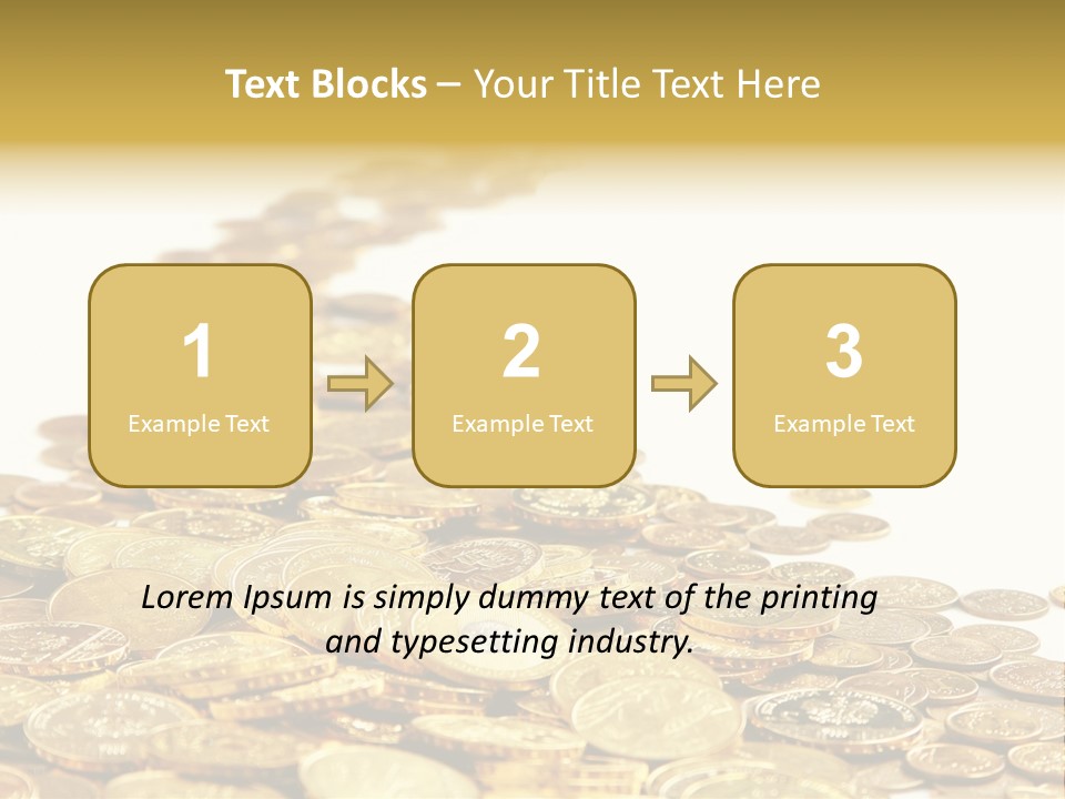 Savings Shy Cent PowerPoint Template