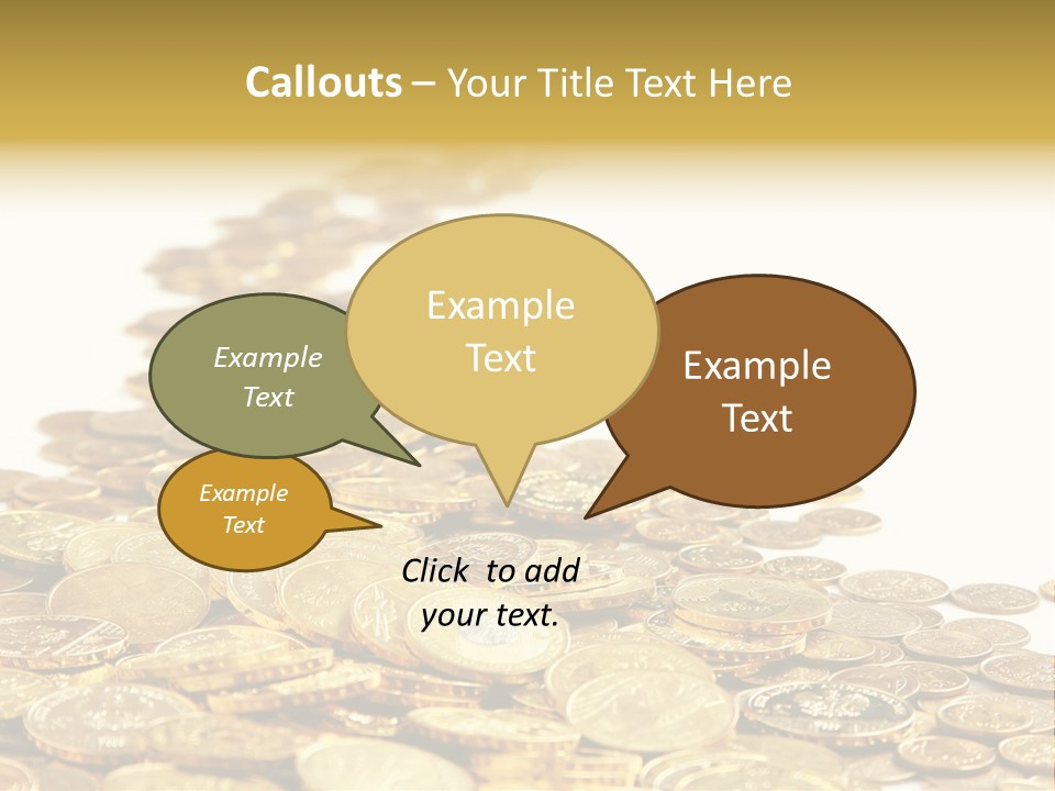 Savings Shy Cent PowerPoint Template