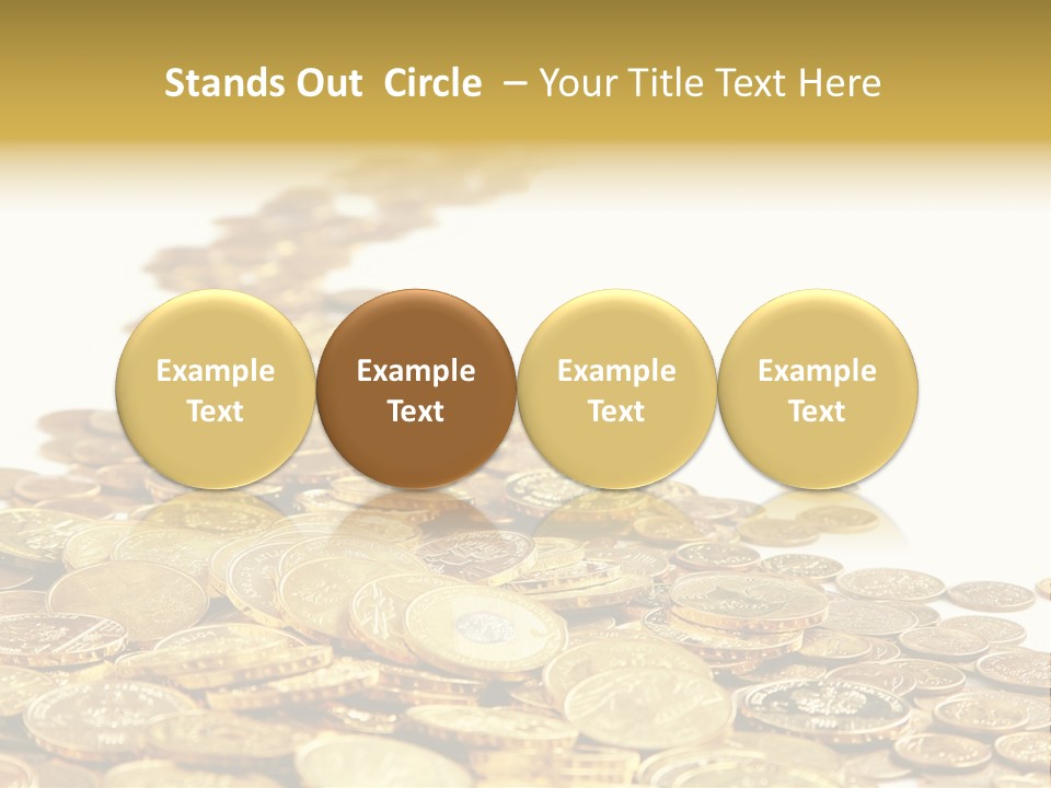 Savings Shy Cent PowerPoint Template