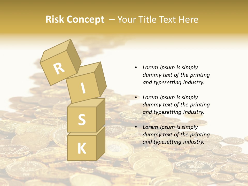 Savings Shy Cent PowerPoint Template