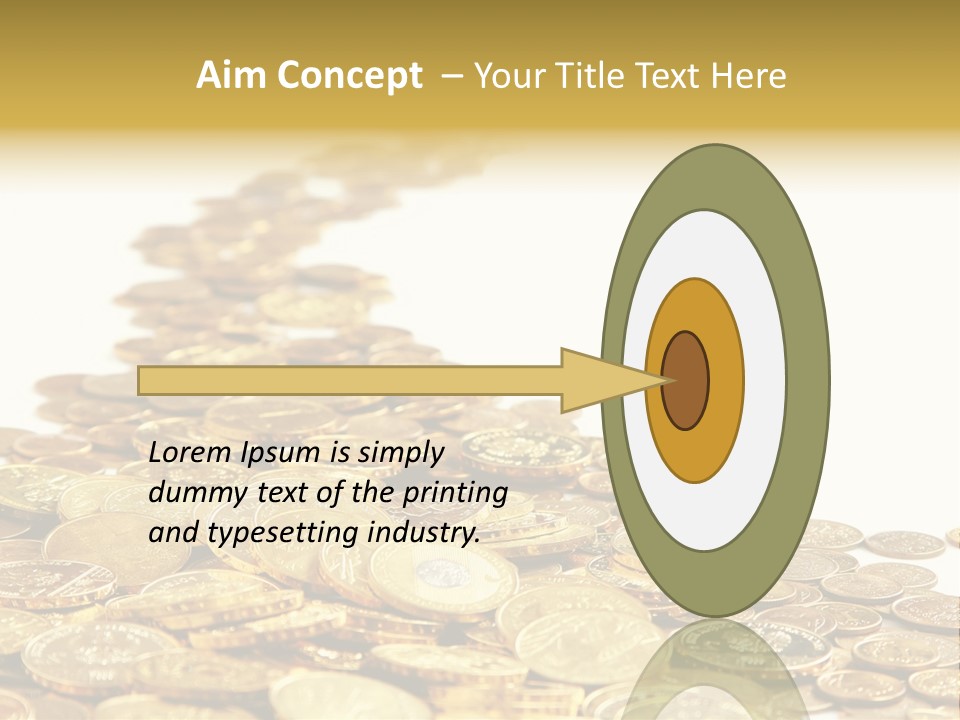 Savings Shy Cent PowerPoint Template