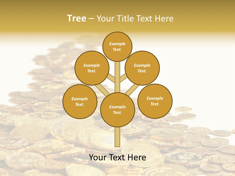 Savings Shy Cent PowerPoint Template