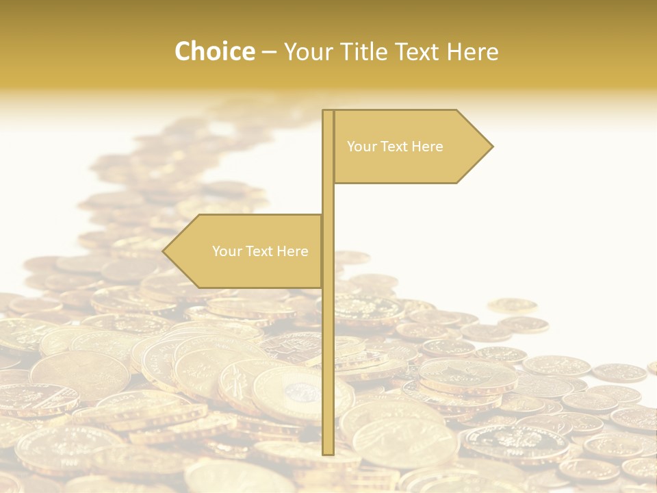 Savings Shy Cent PowerPoint Template