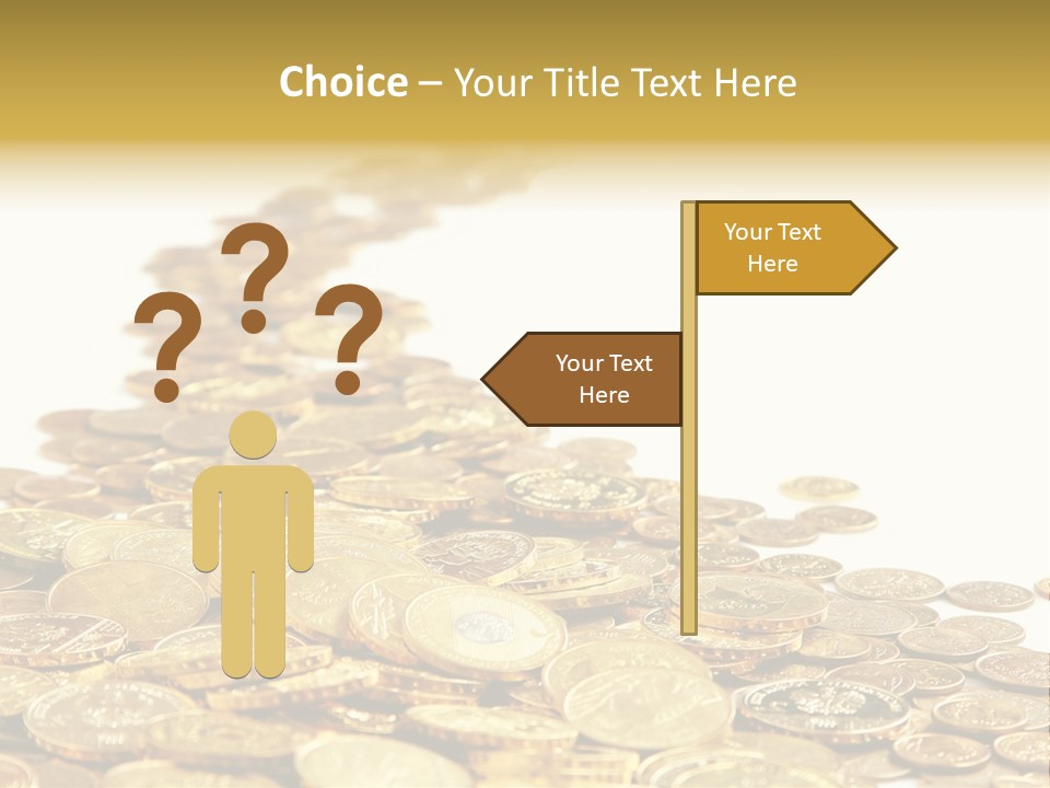 Savings Shy Cent PowerPoint Template