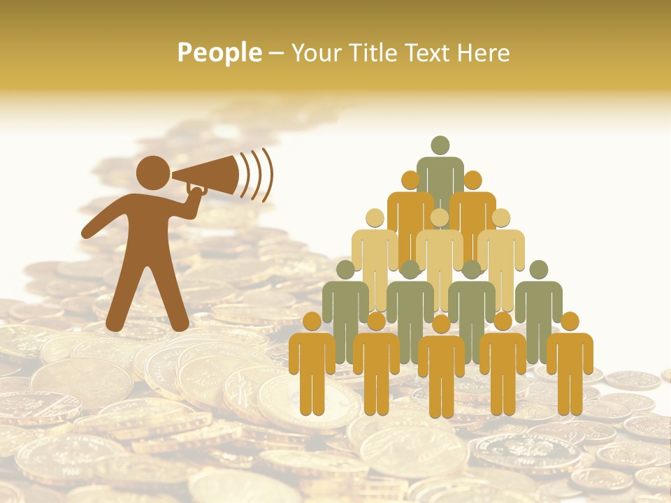 Savings Shy Cent PowerPoint Template