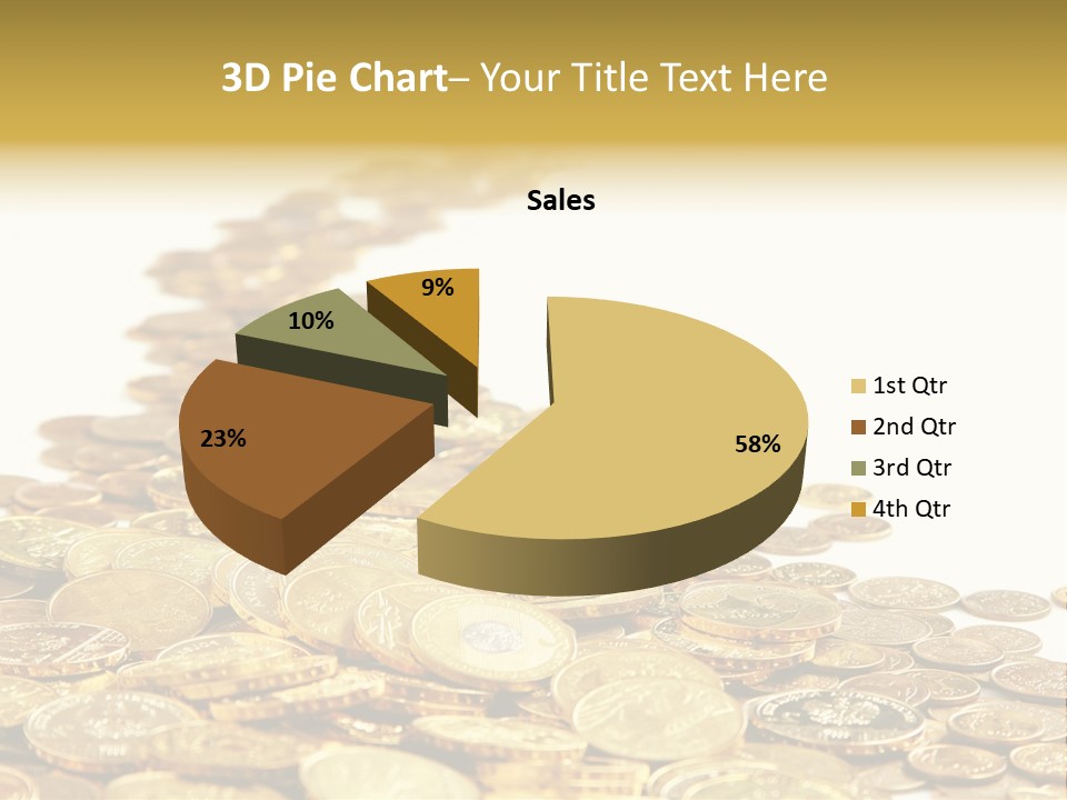 Savings Shy Cent PowerPoint Template