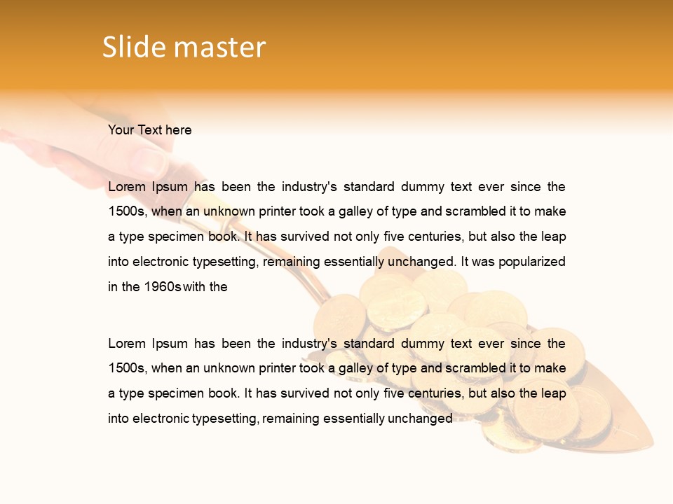 Fingers Income Concept PowerPoint Template