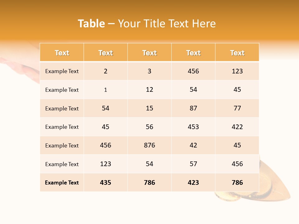 Fingers Income Concept PowerPoint Template