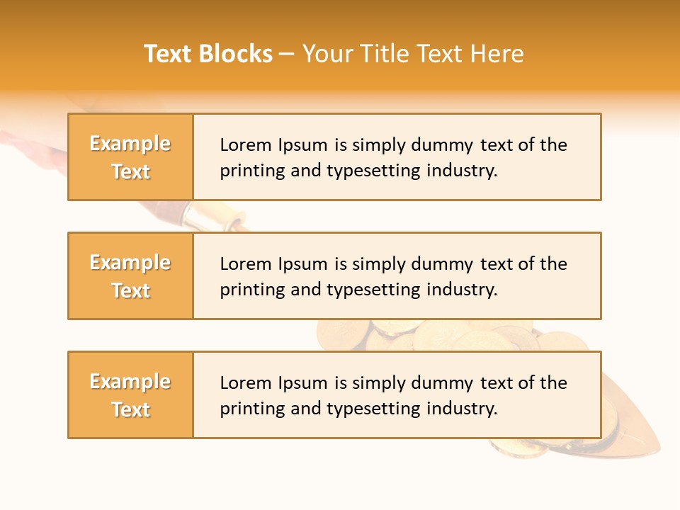 Fingers Income Concept PowerPoint Template