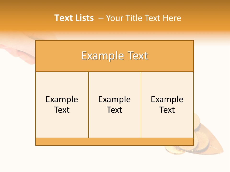 Fingers Income Concept PowerPoint Template