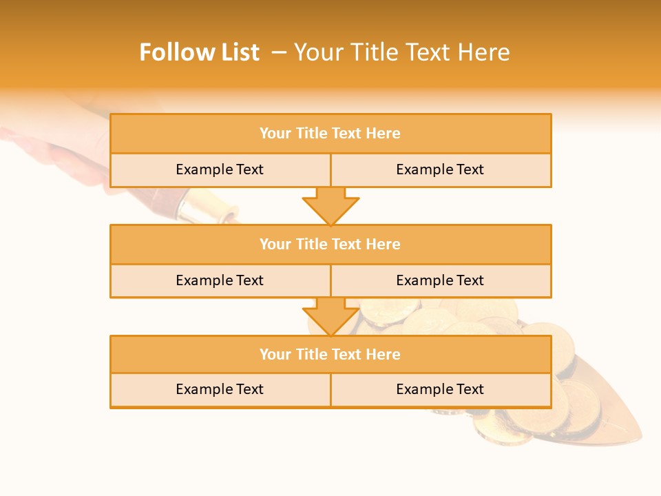 Fingers Income Concept PowerPoint Template