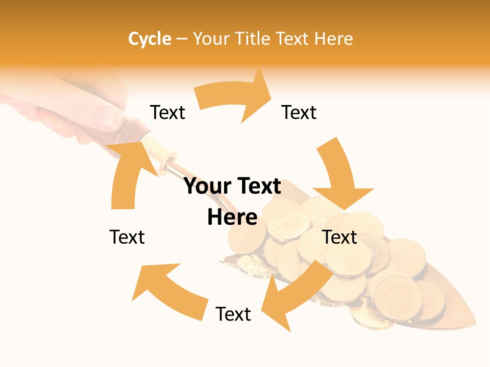 Fingers Income Concept PowerPoint Template