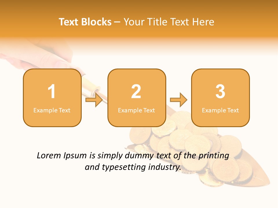 Fingers Income Concept PowerPoint Template