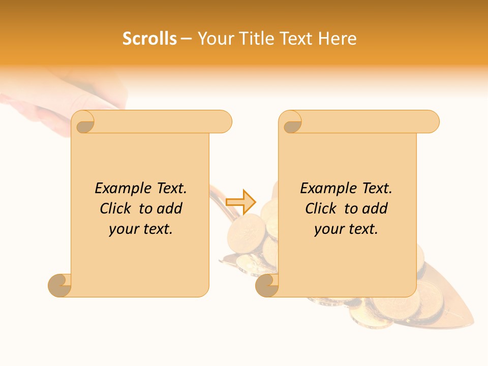 Fingers Income Concept PowerPoint Template