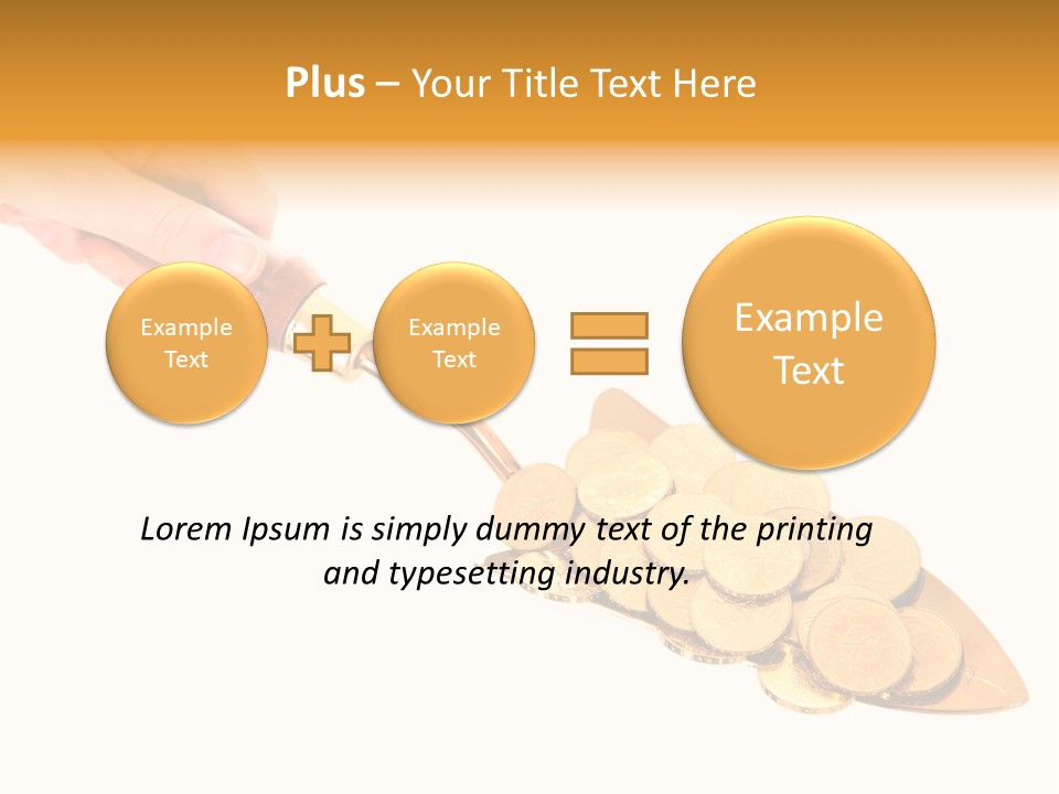 Fingers Income Concept PowerPoint Template