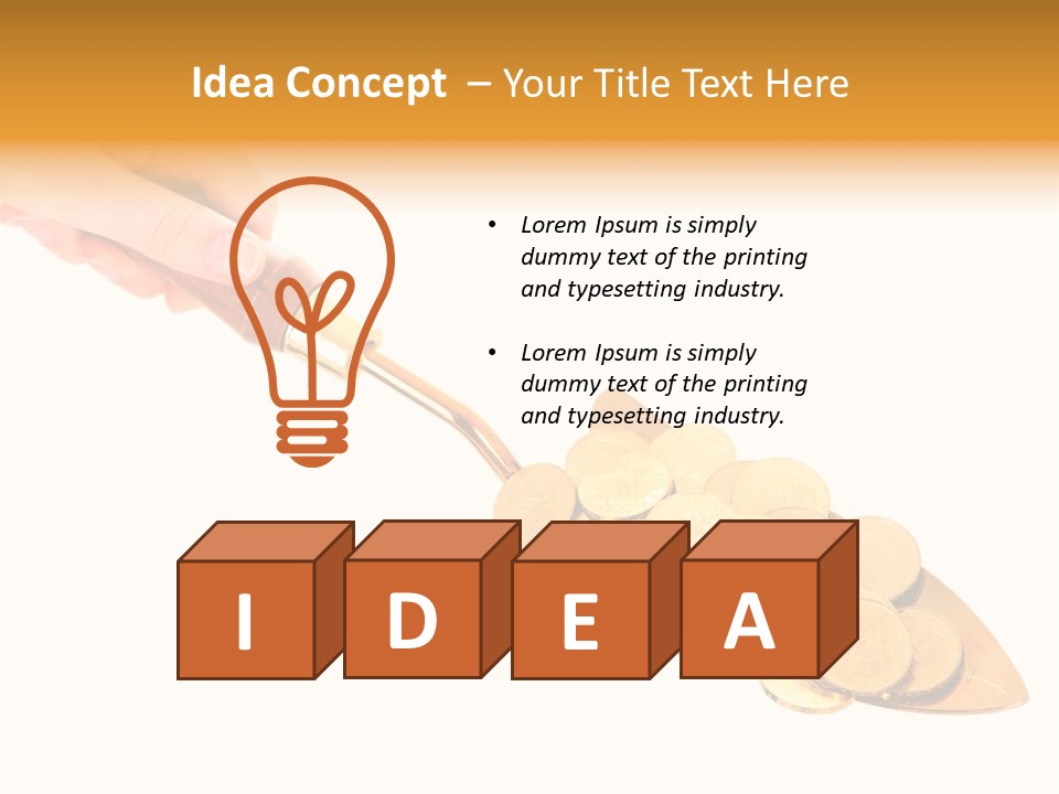 Fingers Income Concept PowerPoint Template
