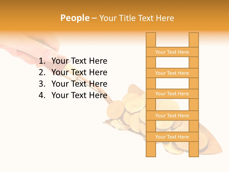 Fingers Income Concept PowerPoint Template