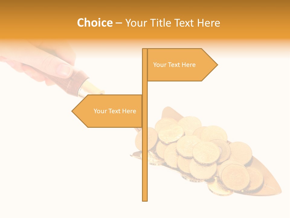 Fingers Income Concept PowerPoint Template